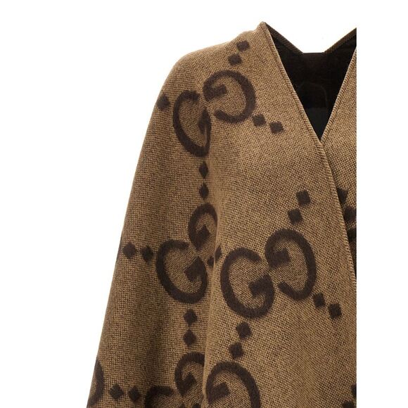 Gucci Women 'Jumbo Gg' Reversible Cape - Picture 3 of 4